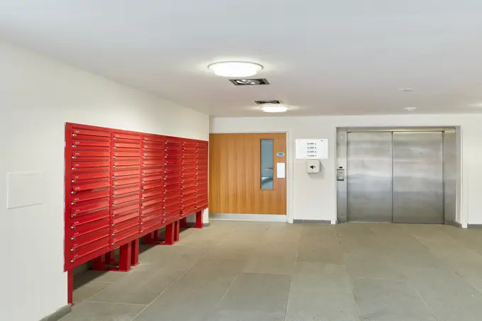Brunswick House Cambridge Postal Lockers